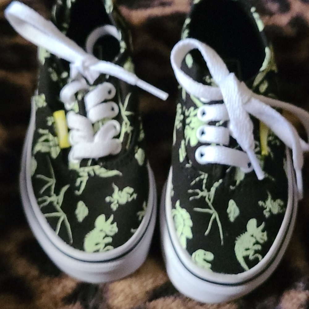 Vans glow in the dark dinosaur sneakers